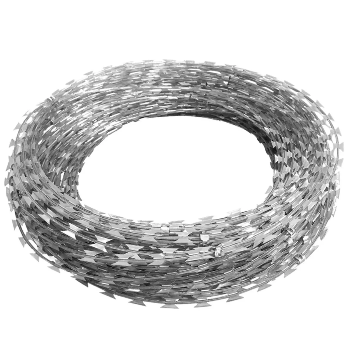 GENERICO - Concertina 50 CM X 10 M Alambre Galvanizado Alta Seguridad