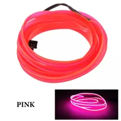 GENERICO - Hilo neón Tunning para ambiente interior autos 12v 5MTRS