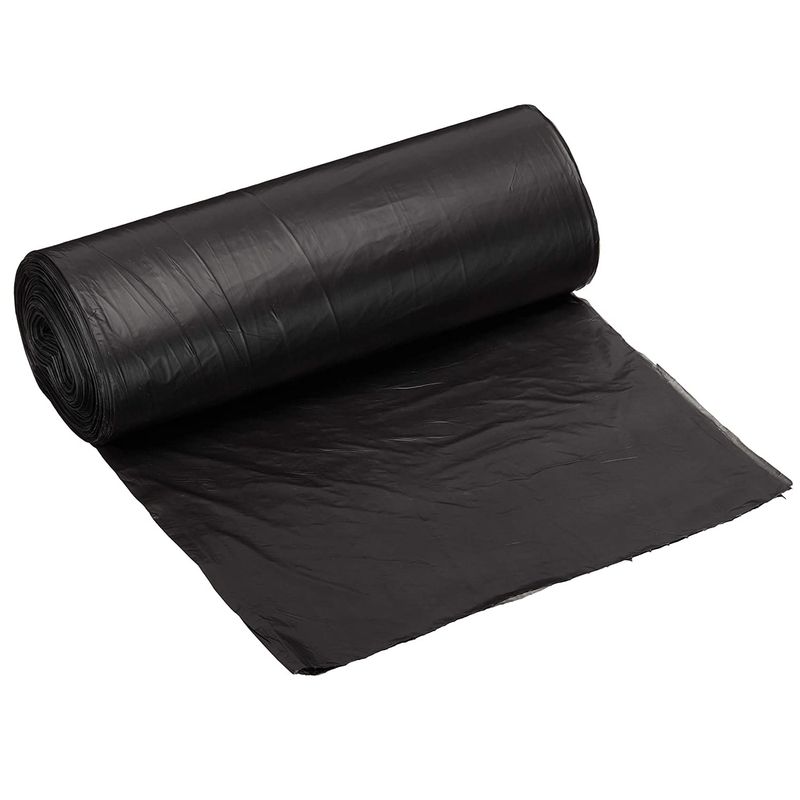 GENERICO - Pack 5 Rollos Bolsas Basura Mediana Negra 60x80 Resistentes…