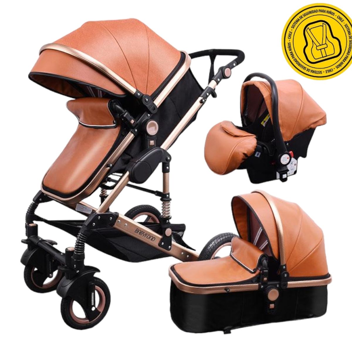 VOYAGE - Coche Travel System Q3 Brown_