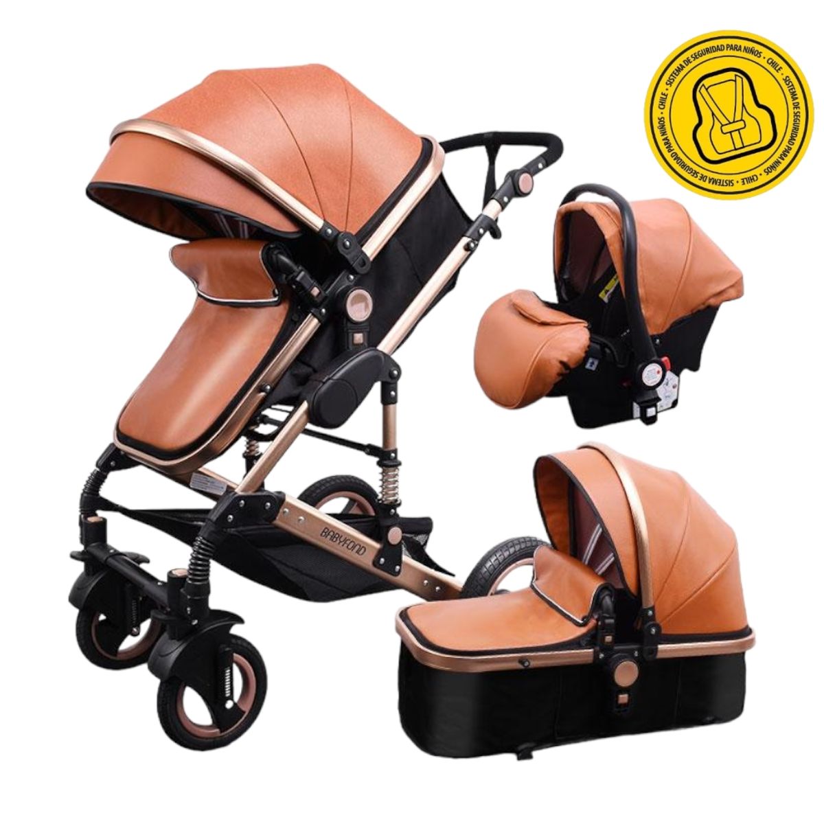 VOYAGE - Coche Travel System Q3 Brown_