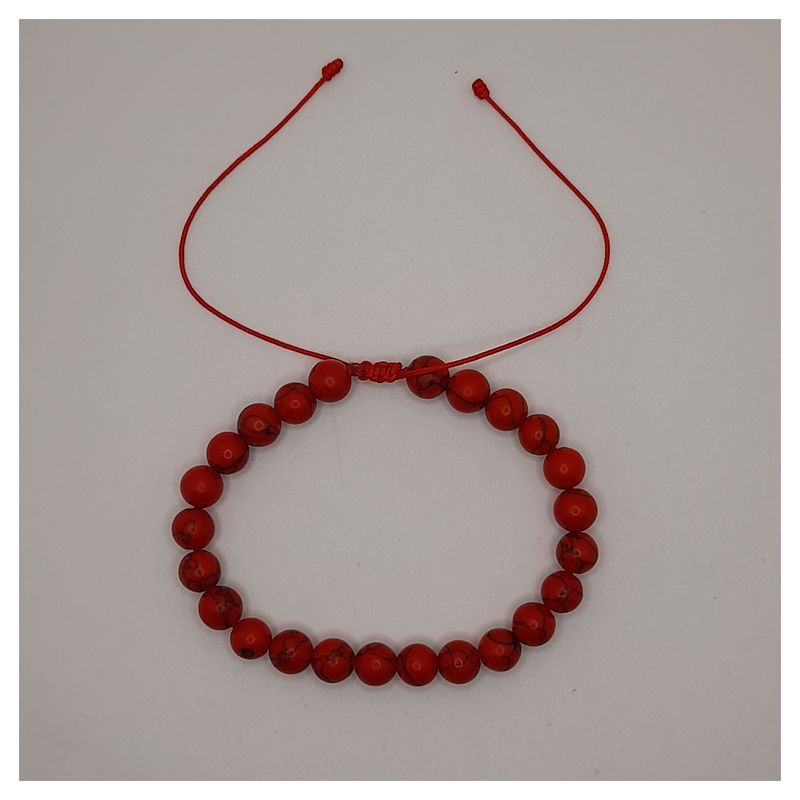 CAT JOYAS - Pulsera howlita roja