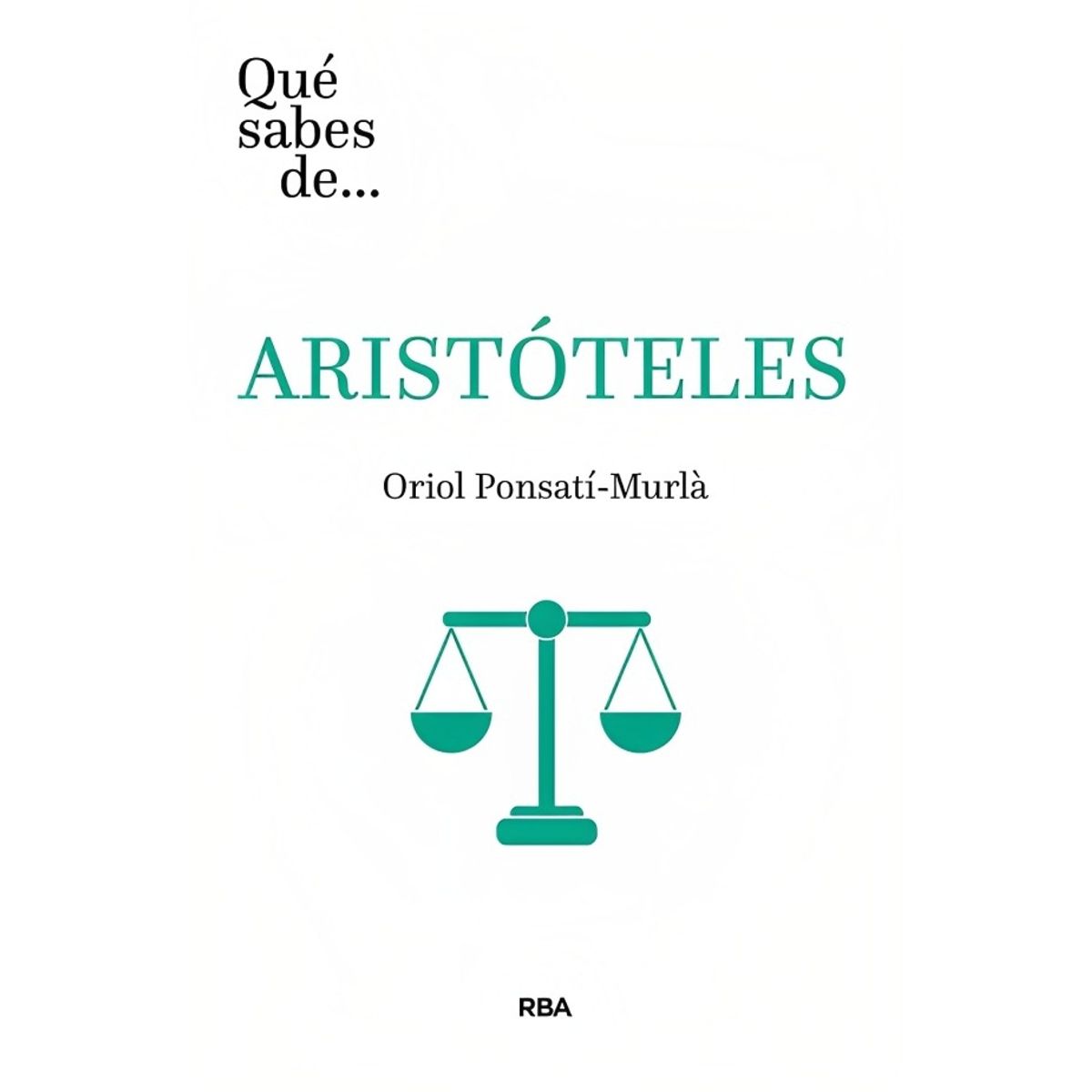 TOP10BOOKS - LIBRO Que Sabes De Aristoteles - Que Sabes De Aristoteles