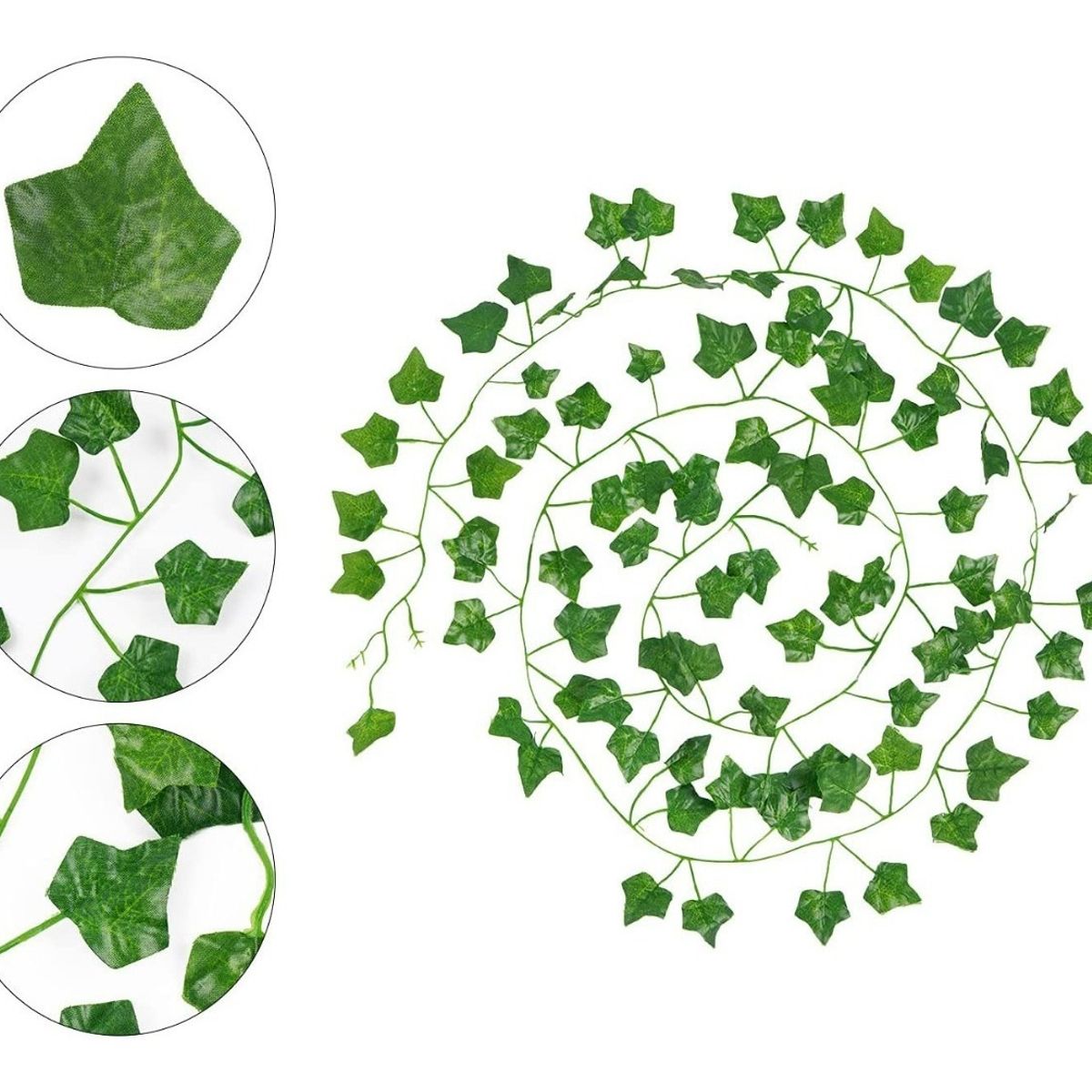 GENERICO - Pack 12 Tiras Planta Artificial Enredadera 2.1m Decoración