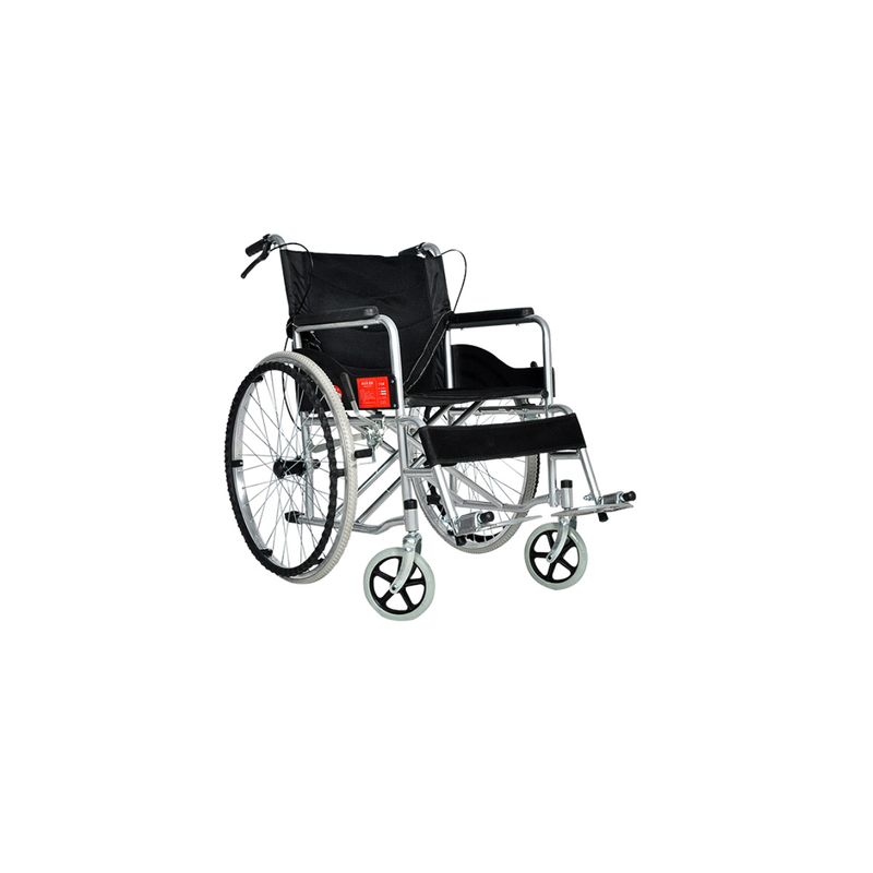 GENERICO - Silla De Ruedas Ruedas Macizas  Plegable