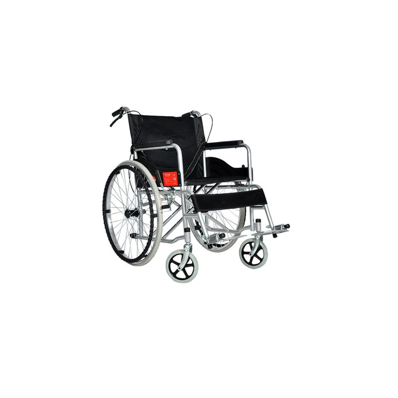 GENERICO - Silla De Ruedas Ruedas Macizas  Plegable