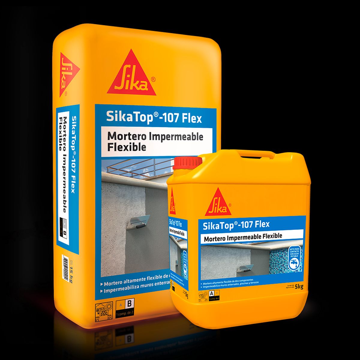 SIKA - SIKATOP 107 FLEX - Revestimiento impermeable flexible
