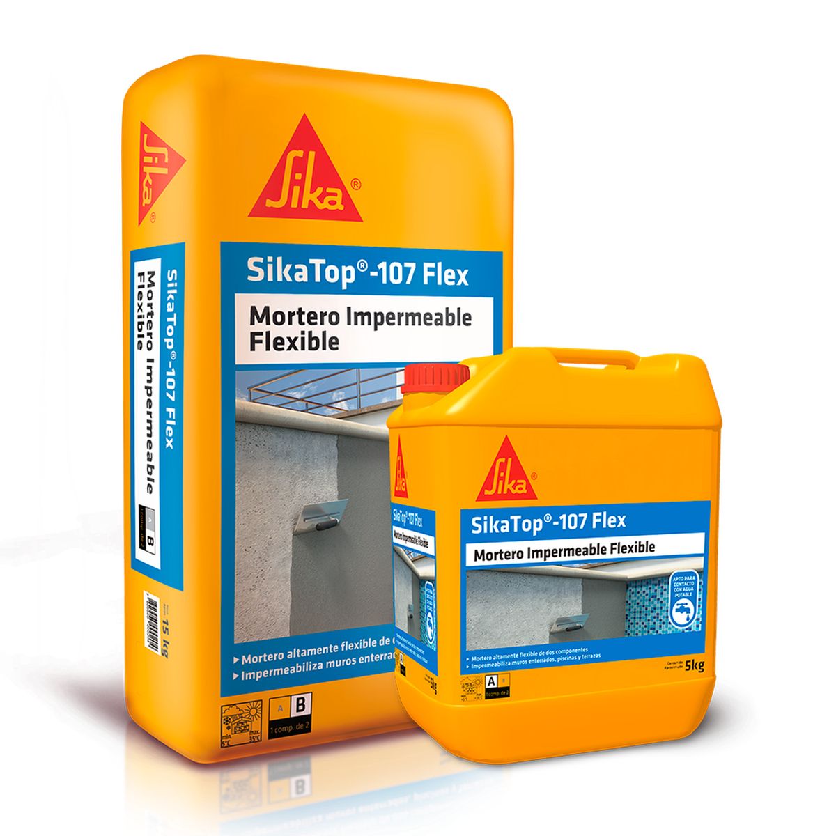 SIKA - SIKATOP 107 FLEX - Revestimiento impermeable flexible