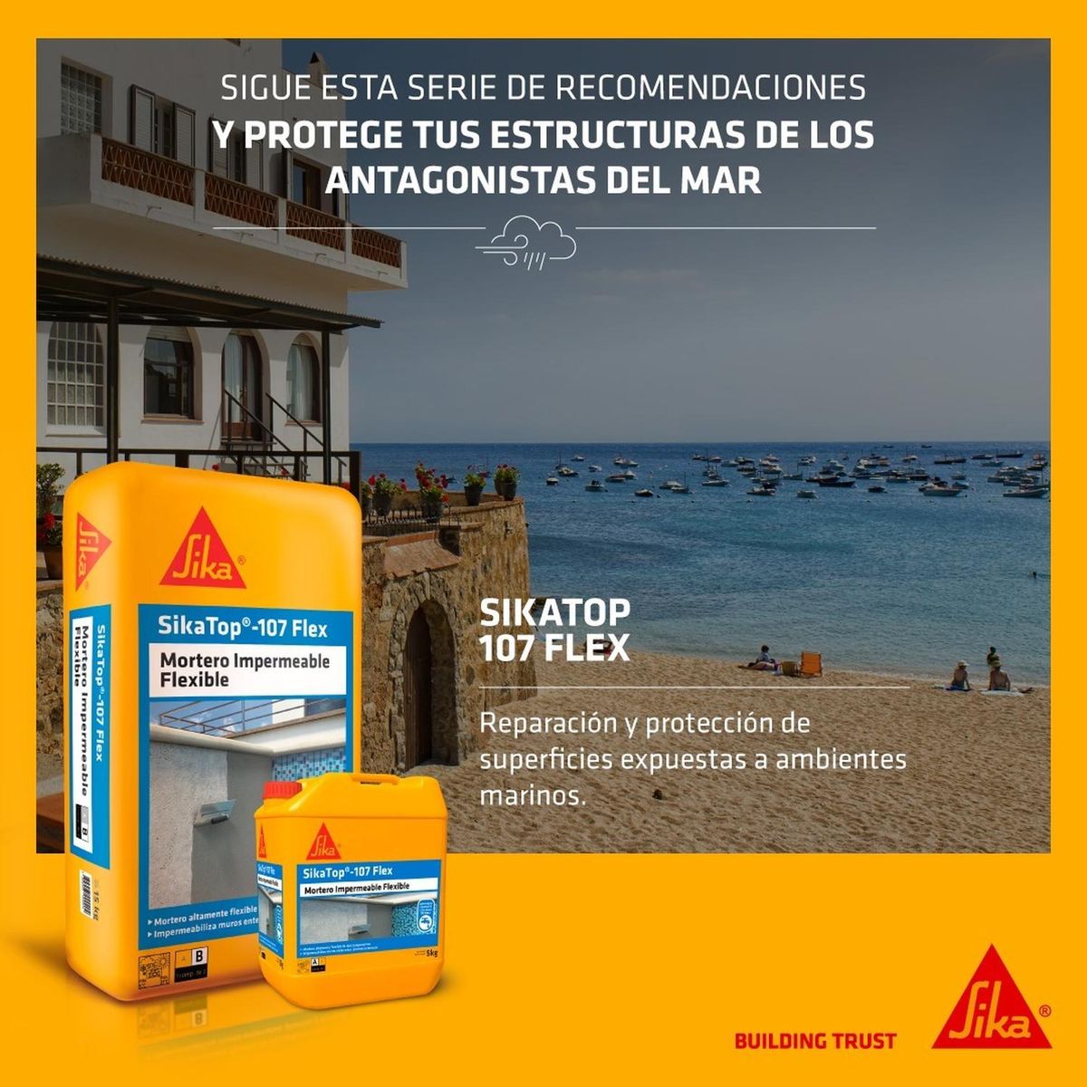 SIKA - SIKATOP 107 FLEX - Revestimiento impermeable flexible