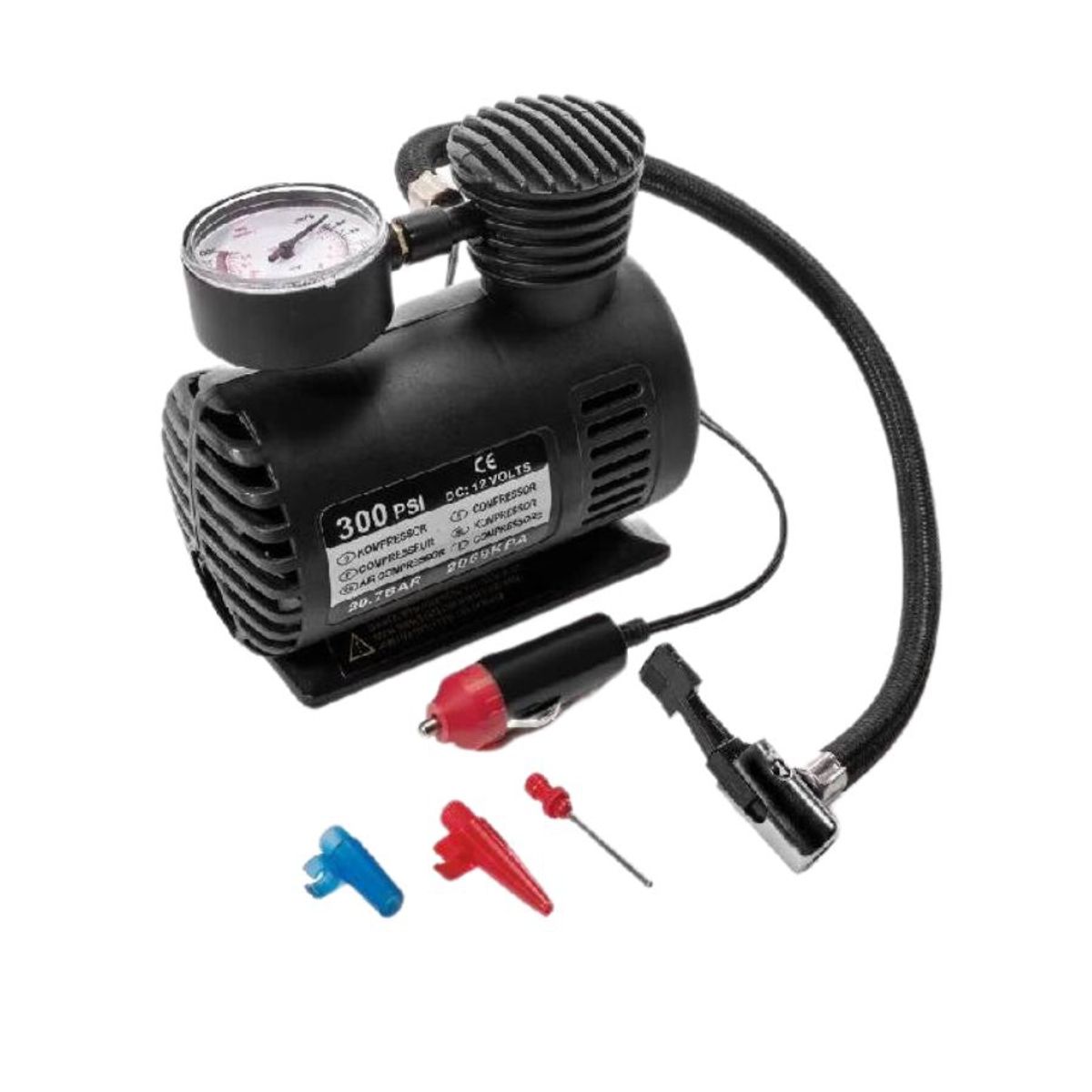 GENERICO - Compresor de aire para auto portátil 300PSI DC12V