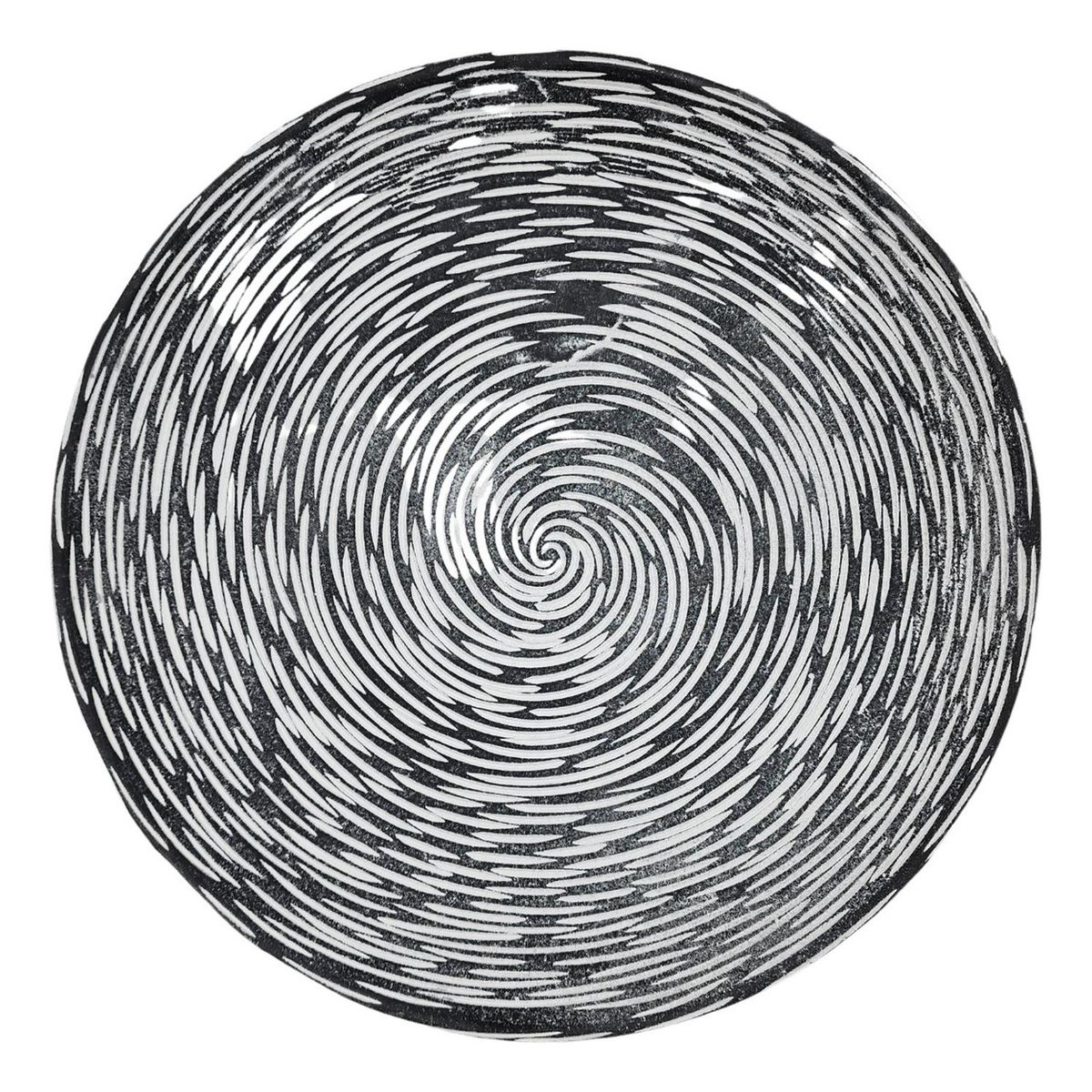 GENERICO - Circulo Decoración De Madera Para Pared Casa Terraza - Negro