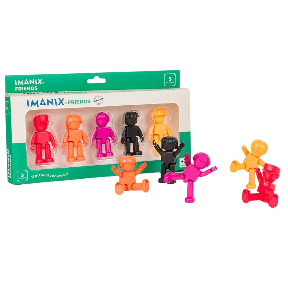 BRAINTOYS - Imanix Friends Cool 5 piezas magnéticas-
