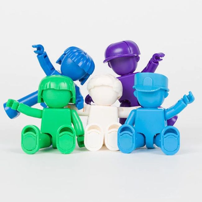 BRAINTOYS - Imanix Friends Fun 5 piezas magnéticas-