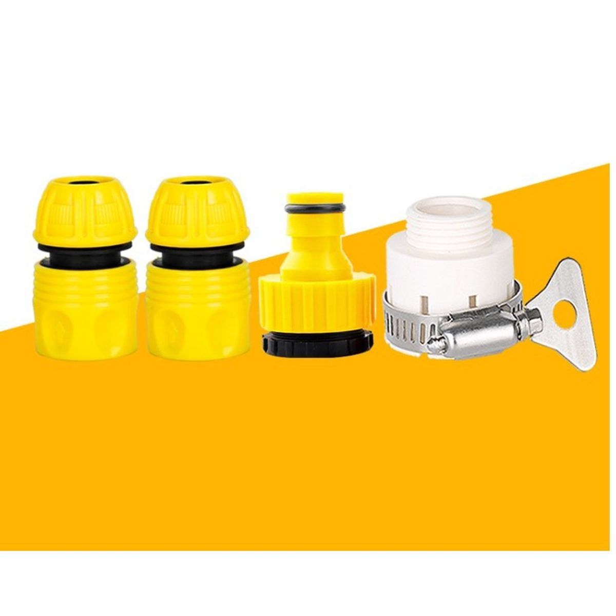 GENERICO - 4 Adaptadores para manguera de jardín