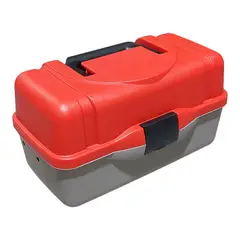 DEFENSOR FOREVER - Caja para accesorios de pesca grande rojo