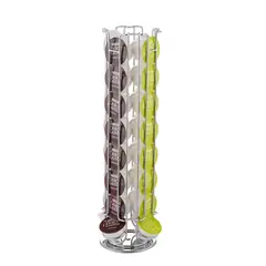GENERICO - Porta Cápsula Para Dolce Gusto Giratorio 360° 32 Capsulas Silver