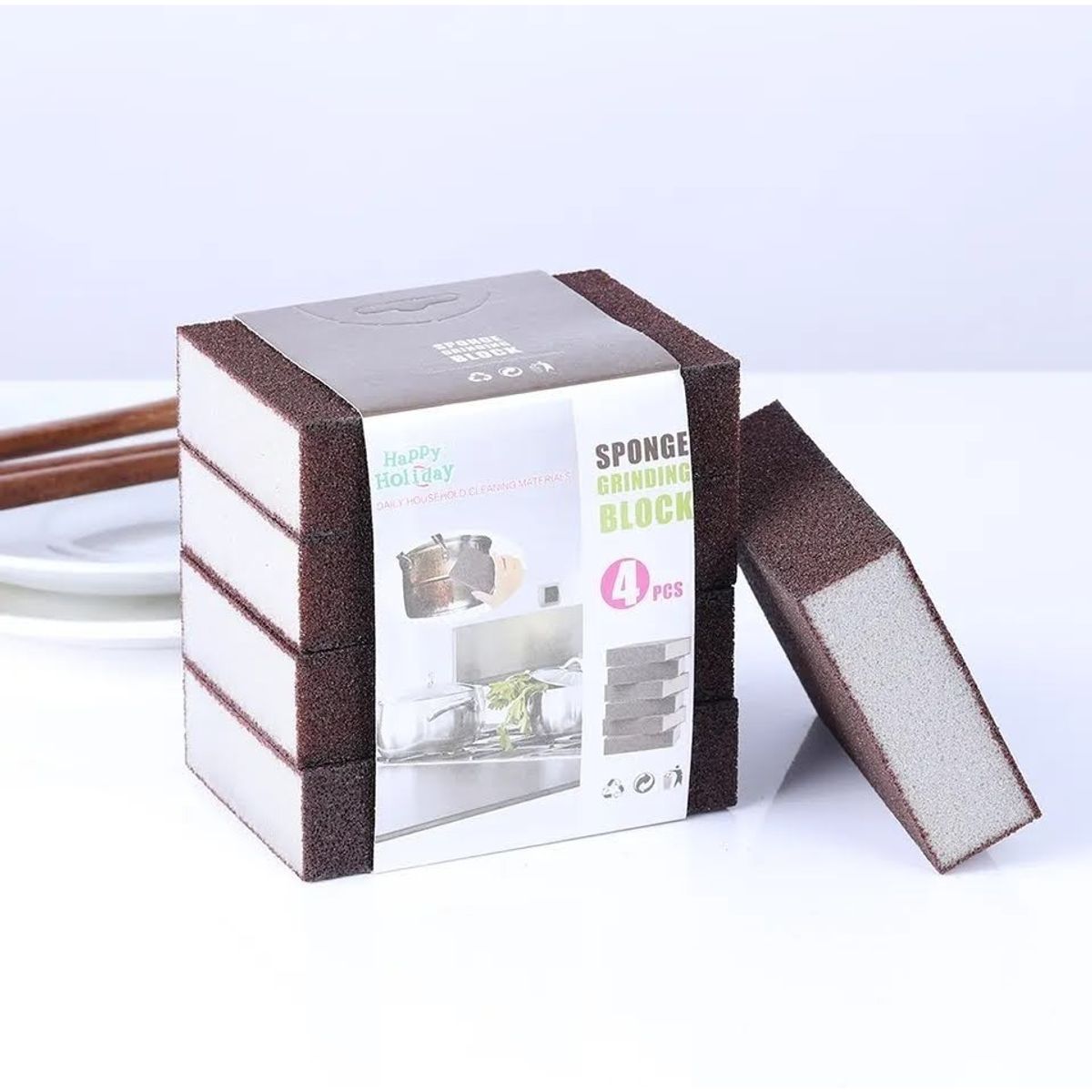 GENERICO - Esponja Magica Elimina Oxido Grasa Limpiador Parrillas Ollas