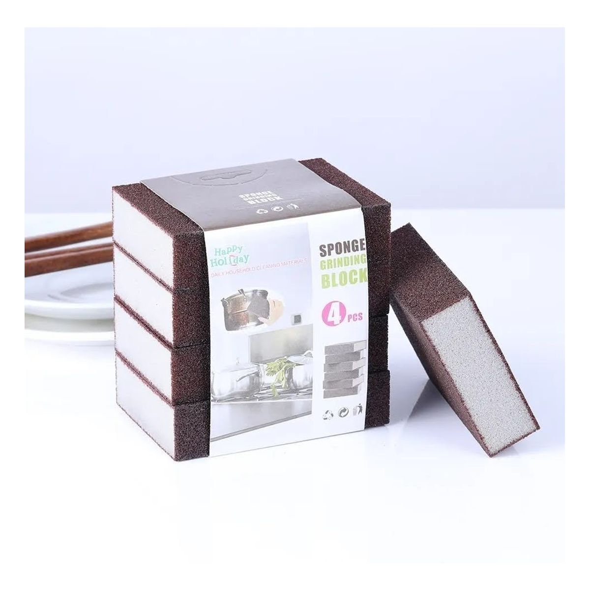 GENERICO - Esponja Magica Elimina Oxido Grasa Limpiador Parrillas Ollas