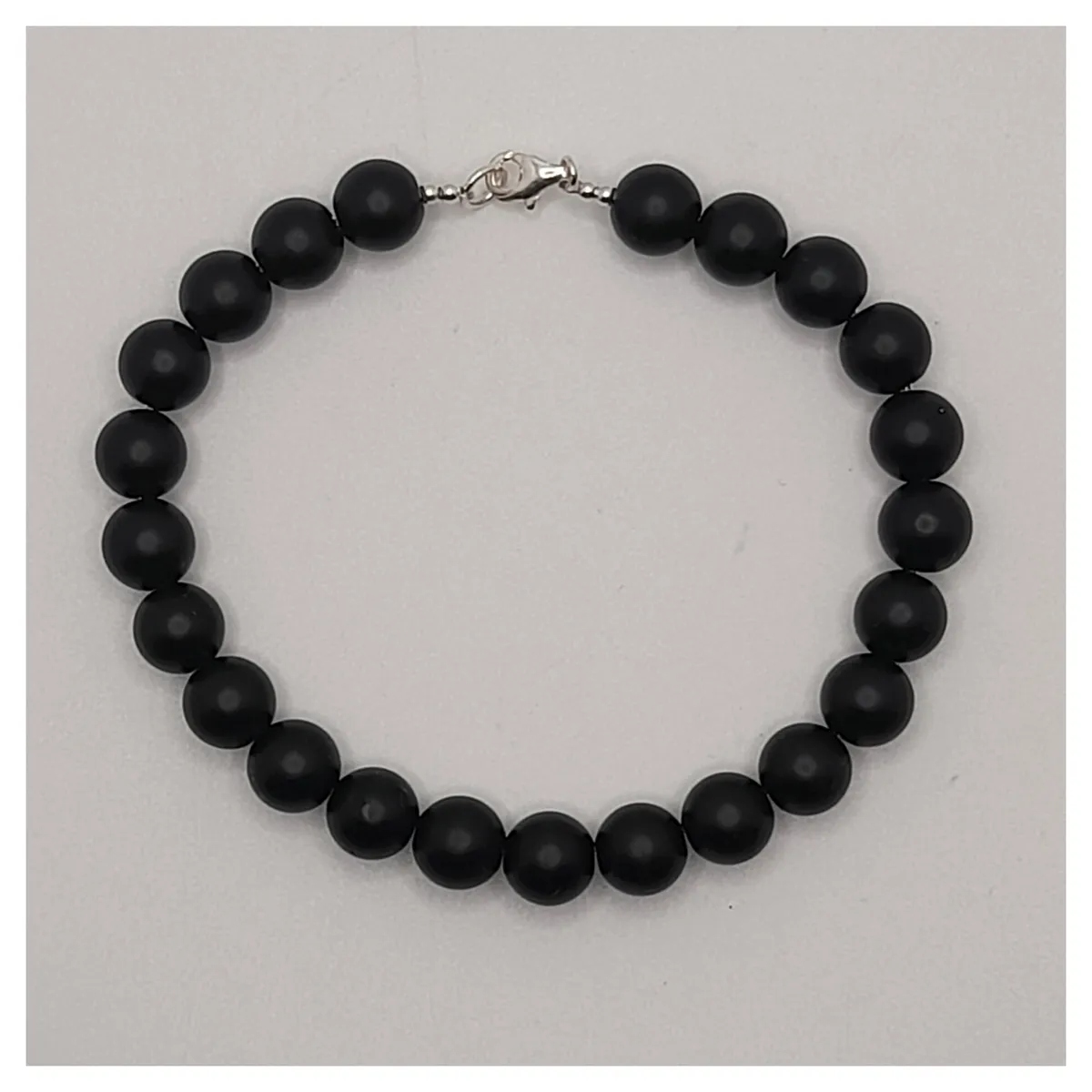 CAT JOYAS - Pulsera onix con broche de plata