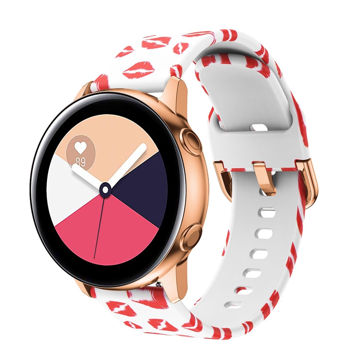 FOXYSMART - Correa Silicona 20mm  Samsung Galaxy Watch Active 2 Besos