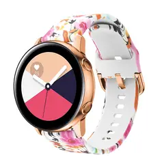 FOXYSMART - Correa Silicona 20mm Samsung Galaxy Watch Active 2 Flores