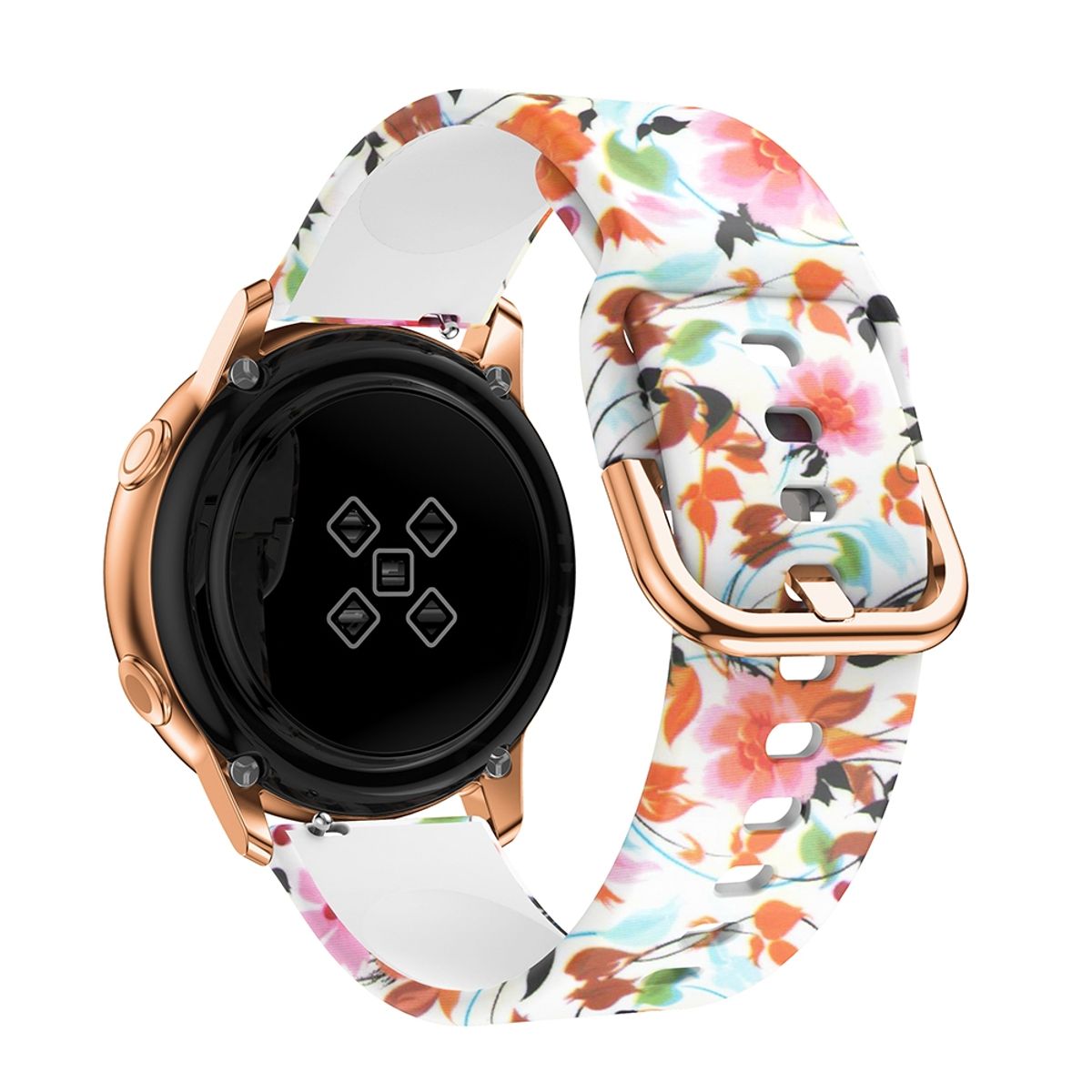 FOXYSMART - Correa Silicona 20mm  Samsung Galaxy Watch Active 2 Flores