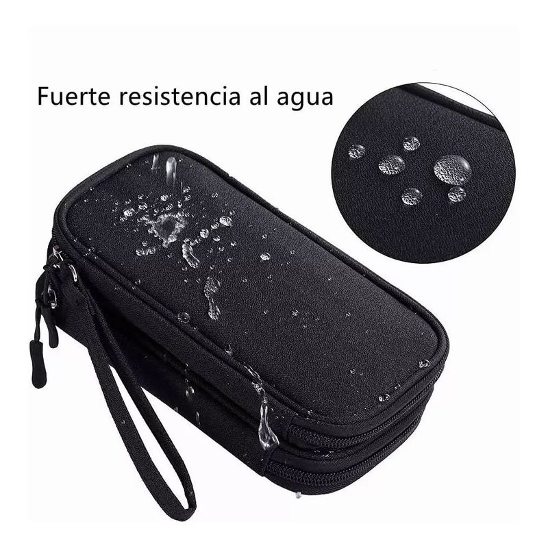 KUANGYE - Estuche Organizador De Cables Cargador Audífonos Bolso Viaje