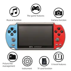 GENERICO - Consola de juegos Pantalla 5.1 Pulgadas Textos Videos Cámara