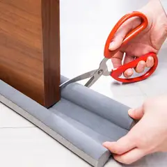GENERICO - Sellador De Puerta Aislante Para Puerta Doble Borde Espuma Gris