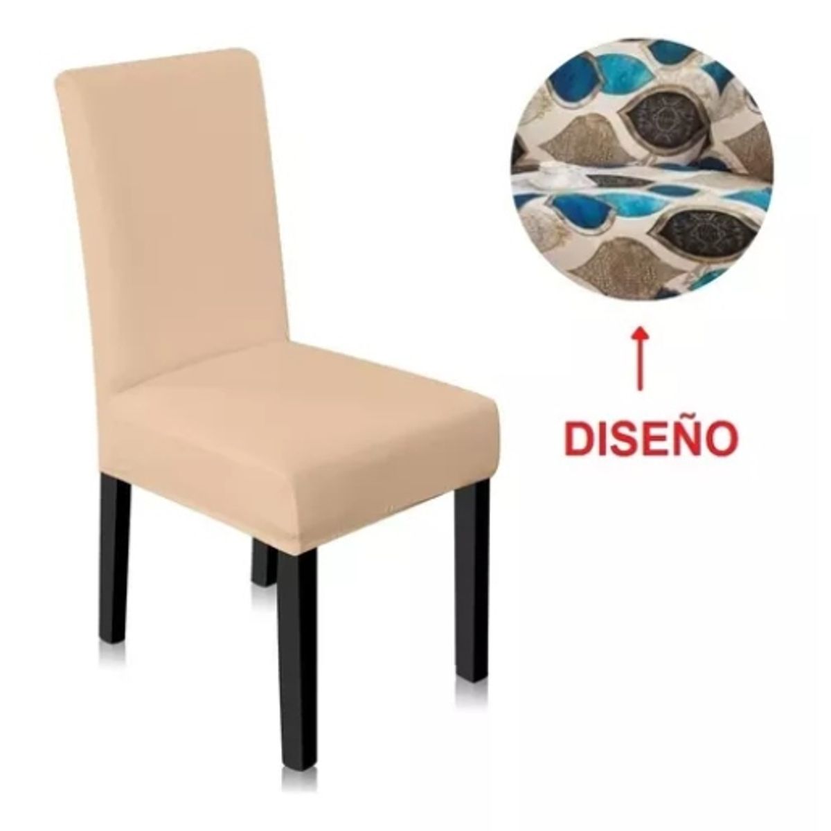 GENERICO - Funda De Silla Para Comedor Diseños / Abstracto 308