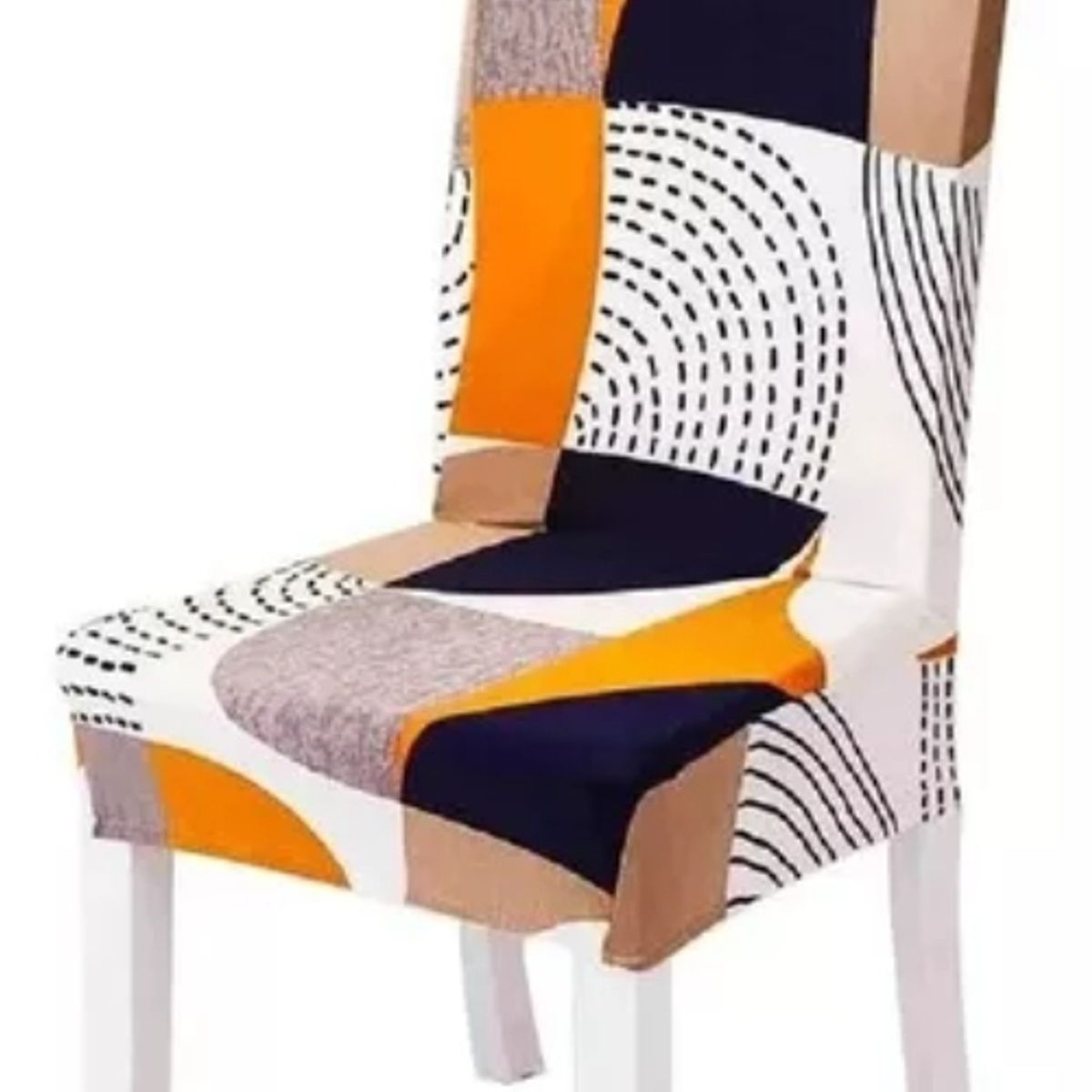 GENERICO - Funda De Silla Para Comedor Diseños / Naranja 268