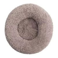Cama Felpa Peludas De 50 Cm Para Mascotas Perros Marrón