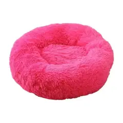 GENERICO - Cama Felpa Peludas De 50 Cm Para Mascotas Perros Fucsia