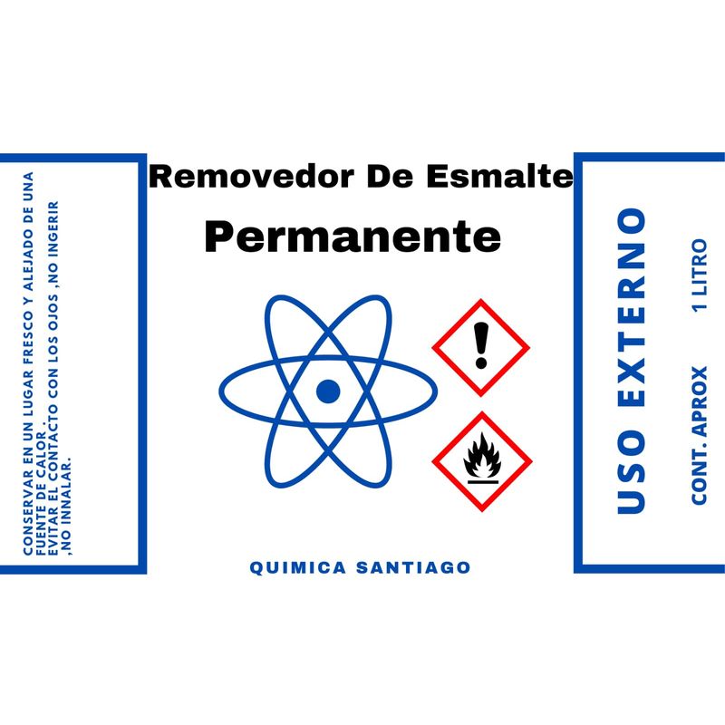 GENERICO - REMOVEDOR DE UÑAS ACRILICAS 1 LITRO AROMA CHICLE