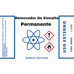 GENERICO - REMOVEDOR DE UÑAS ACRILICAS 1 LITRO AROMA CHICLE