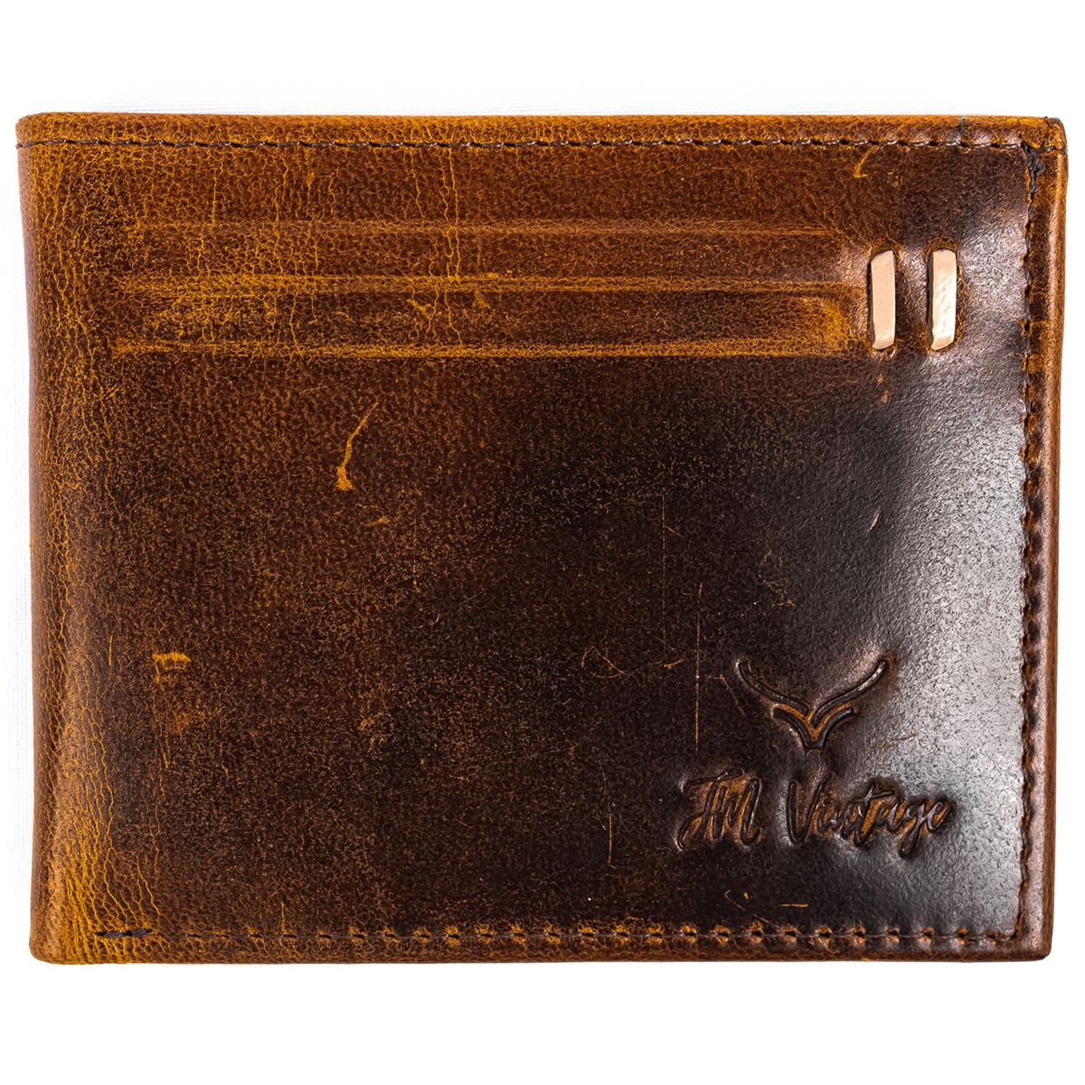 JM VINTAGE - Billetera Cuero Modelo Benjamin