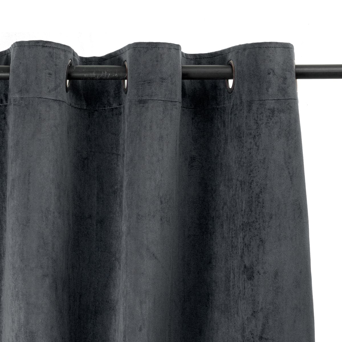 MASEL - Cortina De Felpa New Velvet  Gris 140 X220