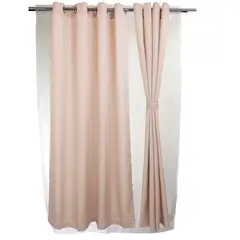 MASEL - Set Cortina Yasmin 8 Pzas 140 X 225 Taupe