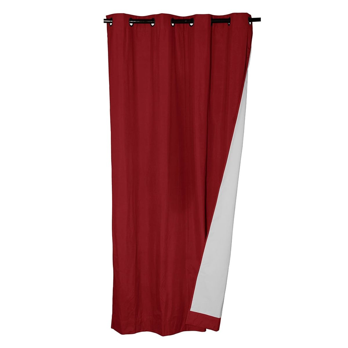 MASEL - Set 2  Black Out Microfibra Rojo 140 X 225