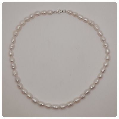 Imagen 2 del producto Collar perlas de rio naturales broche de plata 925