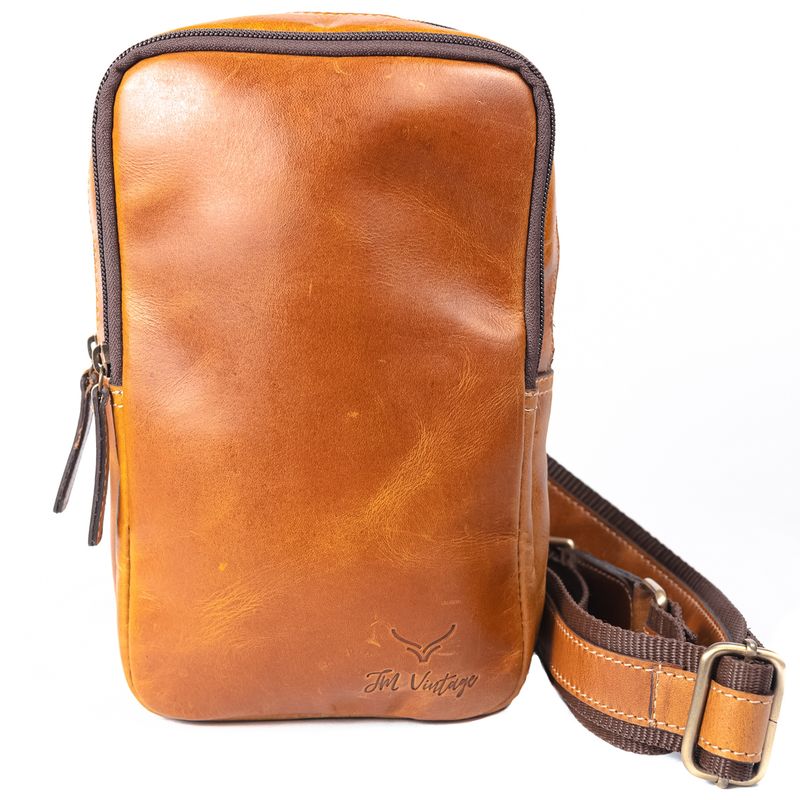 JM VINTAGE - Banano Unisex Cuero Modelo Eugenia