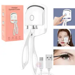 MAXBELLE - Encrespador Rizador De Pestañas Eléctrico Blanco