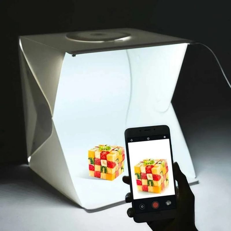 GENERICO - Estudio Fotográfico Profesional Portátil 30cm Luz Led Fotos