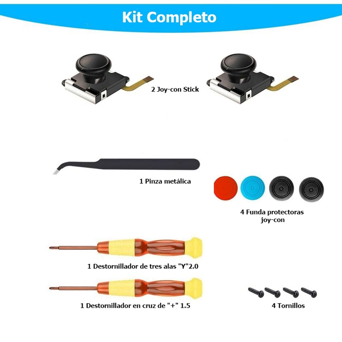 GENERICO - Kit Destornillador Nintendo Switch 13 En 1 Repuesto