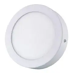 BP ILUMINACION - Panel Led Circular 12w Sobrepuesto Luz Cálida BP