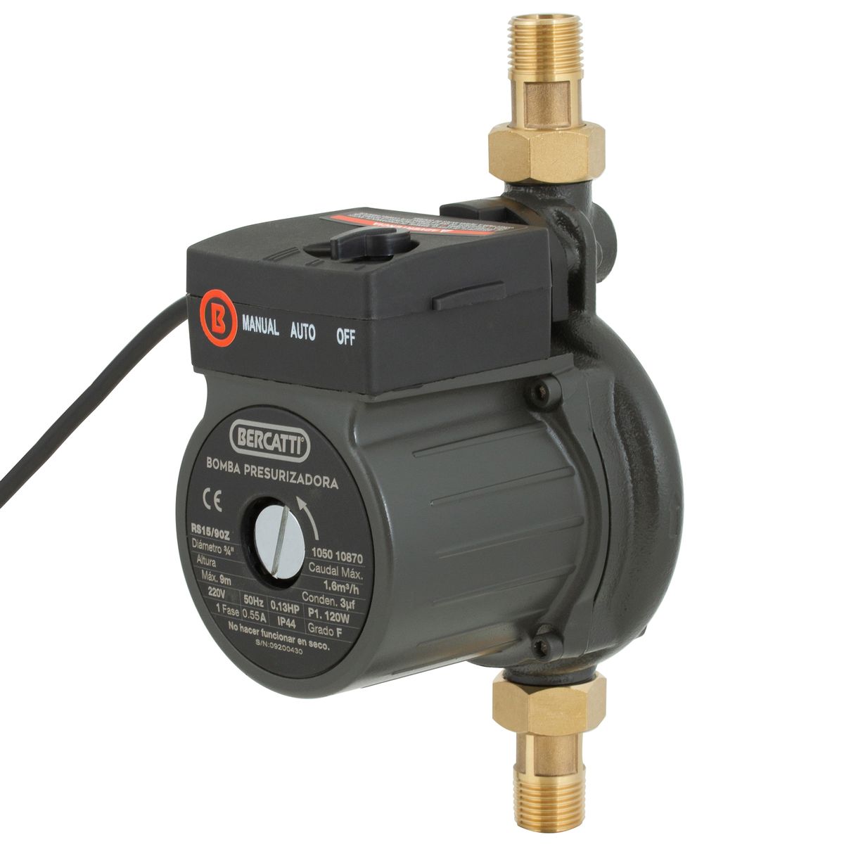 BERCATTI - Electrobomba presurizadora 0,13 HP 120W