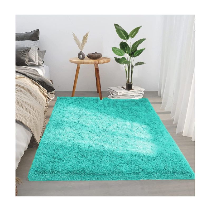 GENERICO - Alfombras Peludas Turquesa 200x240 cm Extra Suave