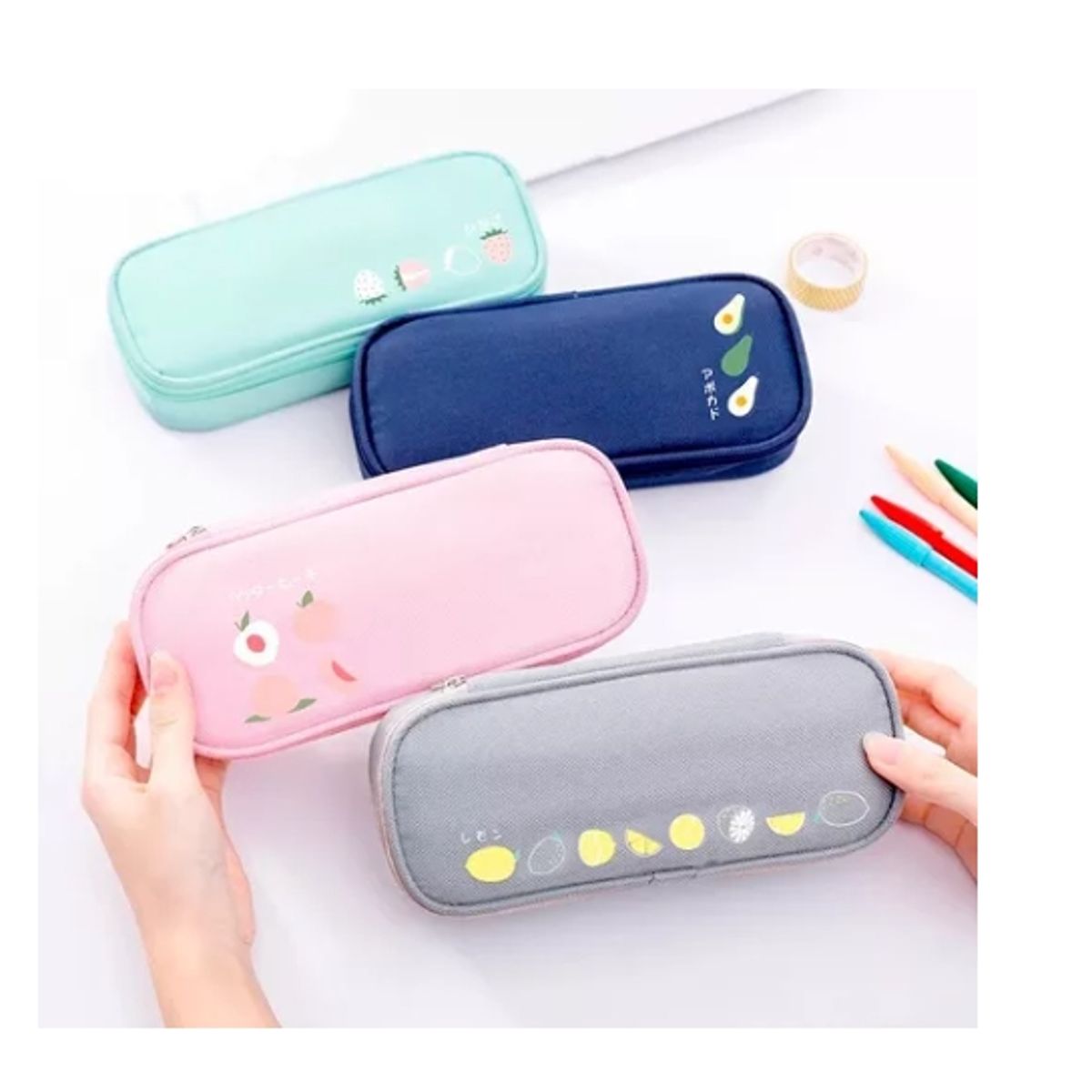 ESHOPANGIE - Estuche De Lápices Para Oficina Y Escuela Azul marino