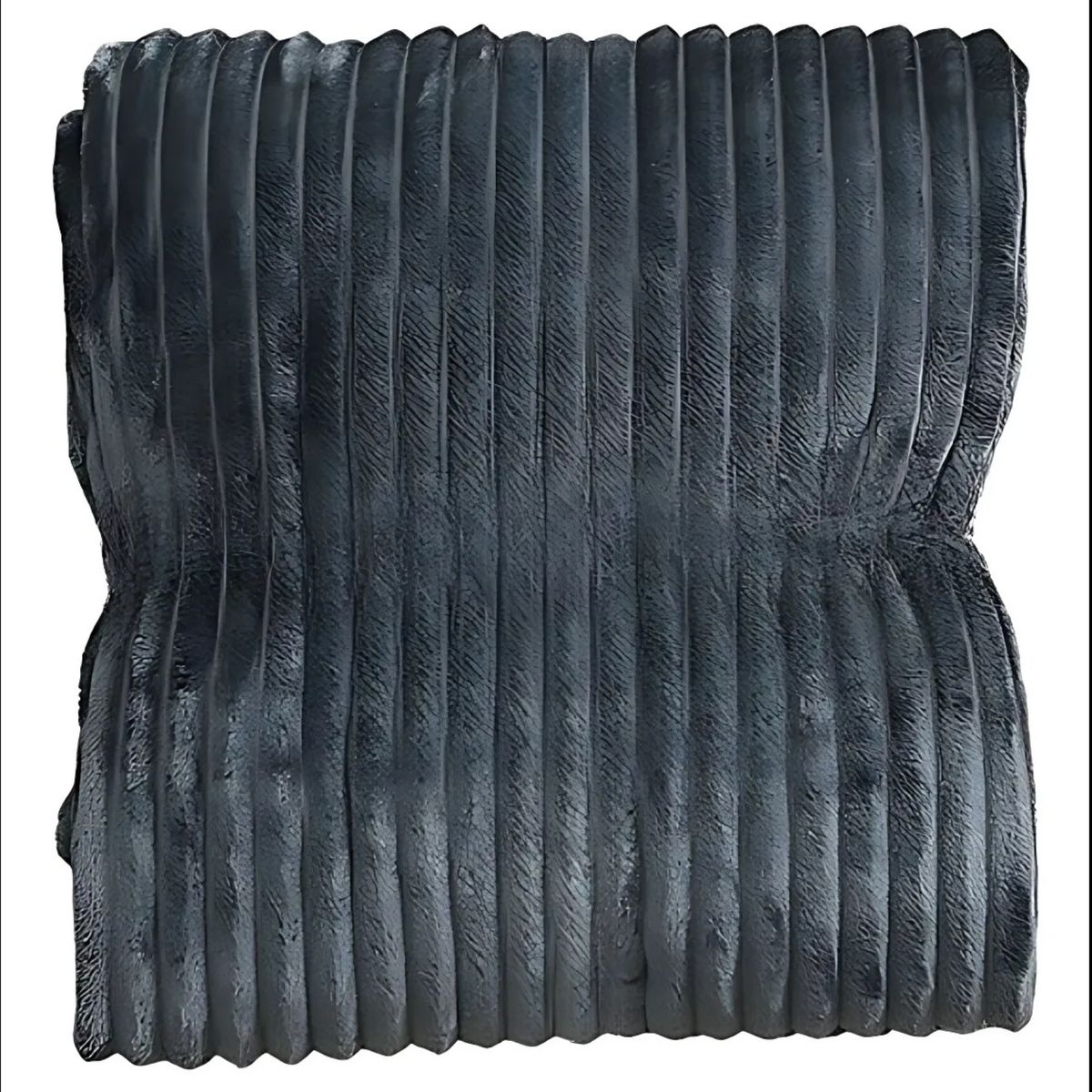 CRUSEC - Manta Gruesa Frazada Polar Suave Ropa Cama 150 X 200 Gris Oscuro