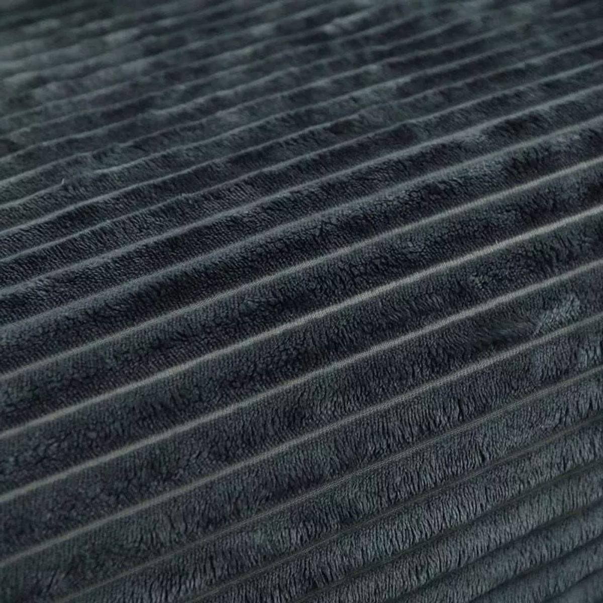 CRUSEC - Manta Gruesa Frazada Polar Suave Ropa Cama 150 X 200 Gris Oscuro